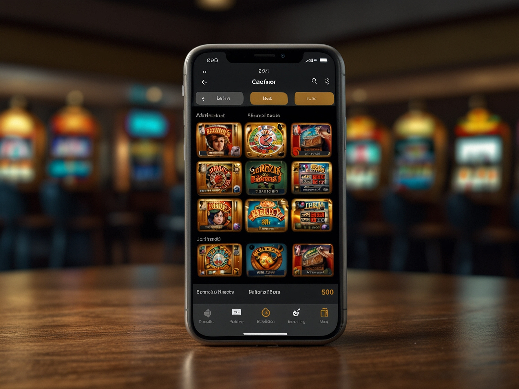 Интерфейс Казино Banda на смартфоне